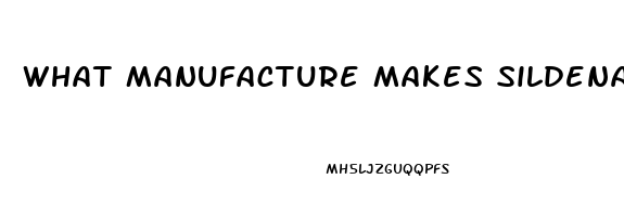 What Manufacture Makes Sildenafil