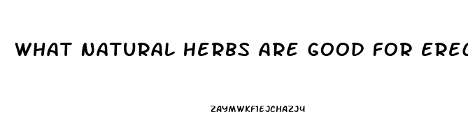 What Natural Herbs Are Good For Erectile Dysfunction