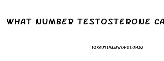 What Number Testosterone Cause Impotence