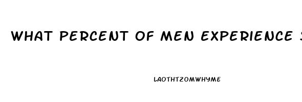 What Percent Of Men Experience Sexual Impotence