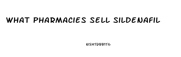 What Pharmacies Sell Sildenafil