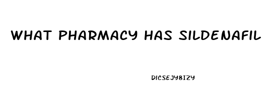 What Pharmacy Has Sildenafil