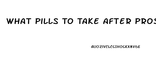 What Pills To Take After Prostate Operation For Erection