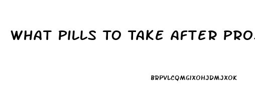 What Pills To Take After Prostate Operation For Erection