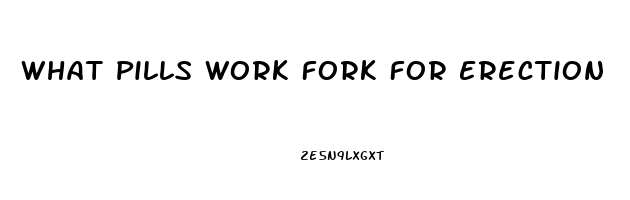 What Pills Work Fork For Erection