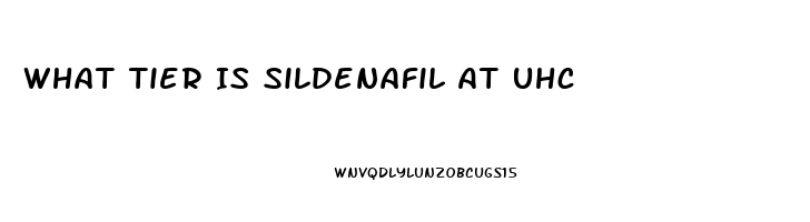 What Tier Is Sildenafil At Uhc