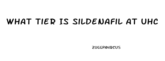 What Tier Is Sildenafil At Uhc