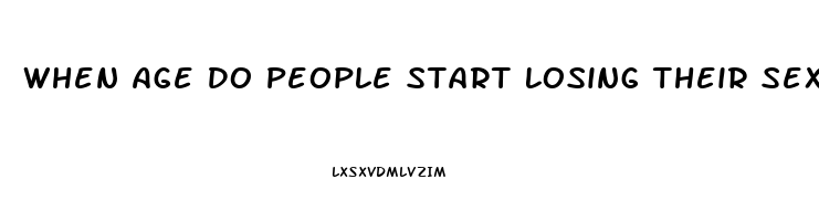 When Age Do People Start Losing Their Sex Drive