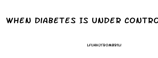 When Diabetes Is Under Control Can Impotence End