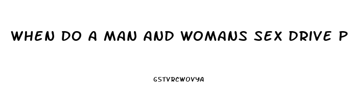 When Do A Man And Womans Sex Drive Peak