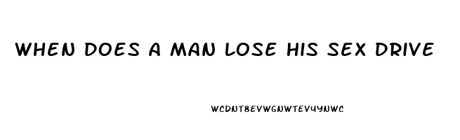 When Does A Man Lose His Sex Drive