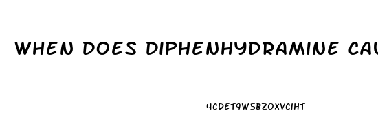 When Does Diphenhydramine Cause Impotence