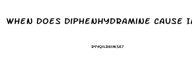 When Does Diphenhydramine Cause Impotence