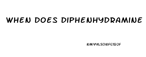 When Does Diphenhydramine Cause Impotence