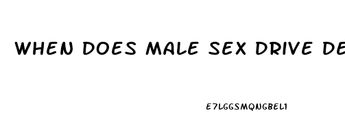 When Does Male Sex Drive Decline