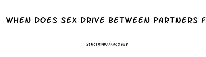 When Does Sex Drive Between Partners Fade