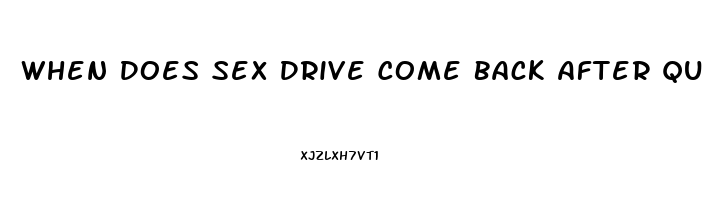 When Does Sex Drive Come Back After Quitting Smoking