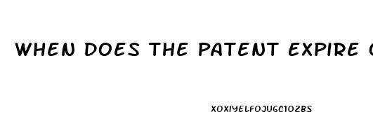 When Does The Patent Expire On Viagra