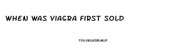 When Was Viagra First Sold