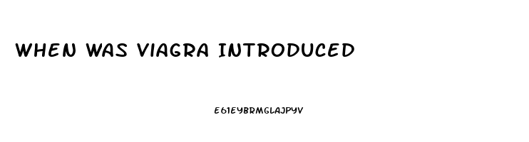 When Was Viagra Introduced