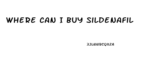 Where Can I Buy Sildenafil