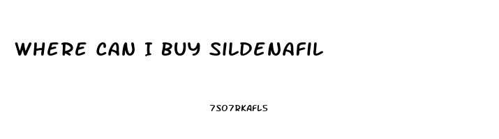 Where Can I Buy Sildenafil