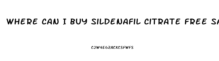 Where Can I Buy Sildenafil Citrate Free Samples