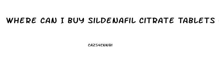 Where Can I Buy Sildenafil Citrate Tablets Online