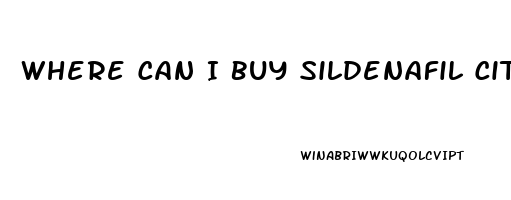 Where Can I Buy Sildenafil Citrate