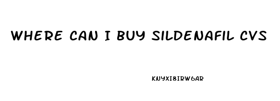 Where Can I Buy Sildenafil Cvs