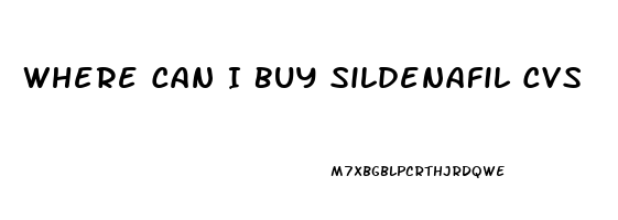 Where Can I Buy Sildenafil Cvs