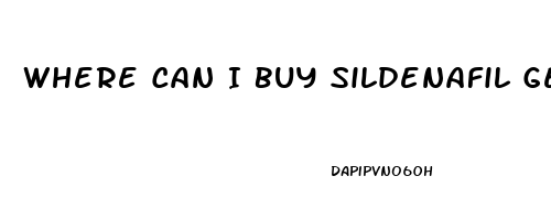 Where Can I Buy Sildenafil Generic