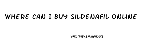 Where Can I Buy Sildenafil Online