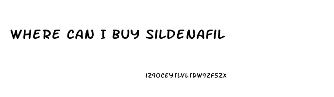 Where Can I Buy Sildenafil