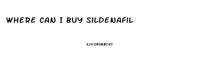 Where Can I Buy Sildenafil