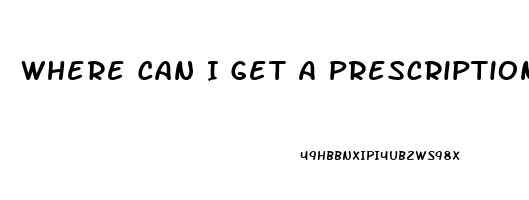 Where Can I Get A Prescription For Sildenafil
