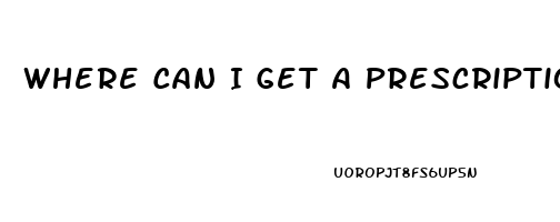 Where Can I Get A Prescription For Sildenafil
