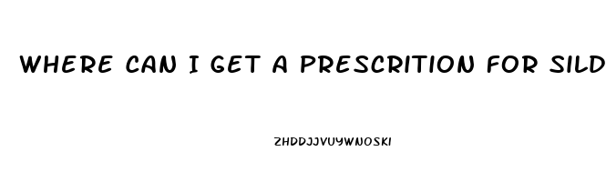 Where Can I Get A Prescrition For Sildenafil Citrate Online