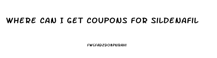 Where Can I Get Coupons For Sildenafil