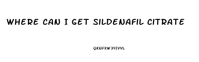 Where Can I Get Sildenafil Citrate