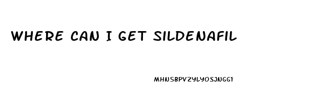 Where Can I Get Sildenafil