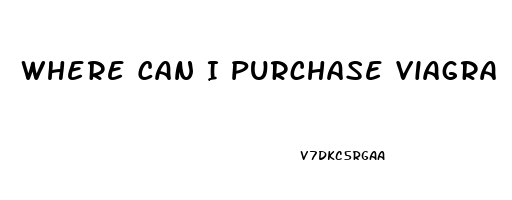 Where Can I Purchase Viagra