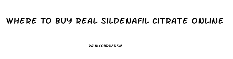 Where To Buy Real Sildenafil Citrate Online