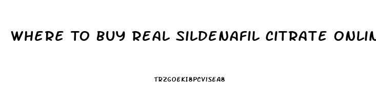 Where To Buy Real Sildenafil Citrate Online