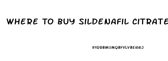 Where To Buy Sildenafil Citrate In Buffalo Ny