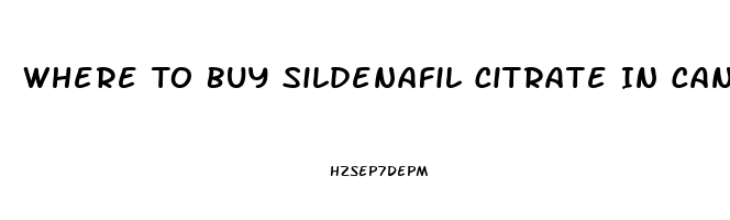 Where To Buy Sildenafil Citrate In Canada