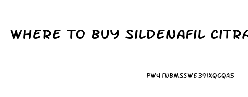 Where To Buy Sildenafil Citrate