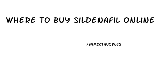 Where To Buy Sildenafil Online