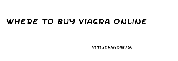 Where To Buy Viagra Online