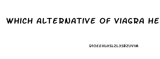 Which Alternative Of Viagra Helps Erectile Dysfunction